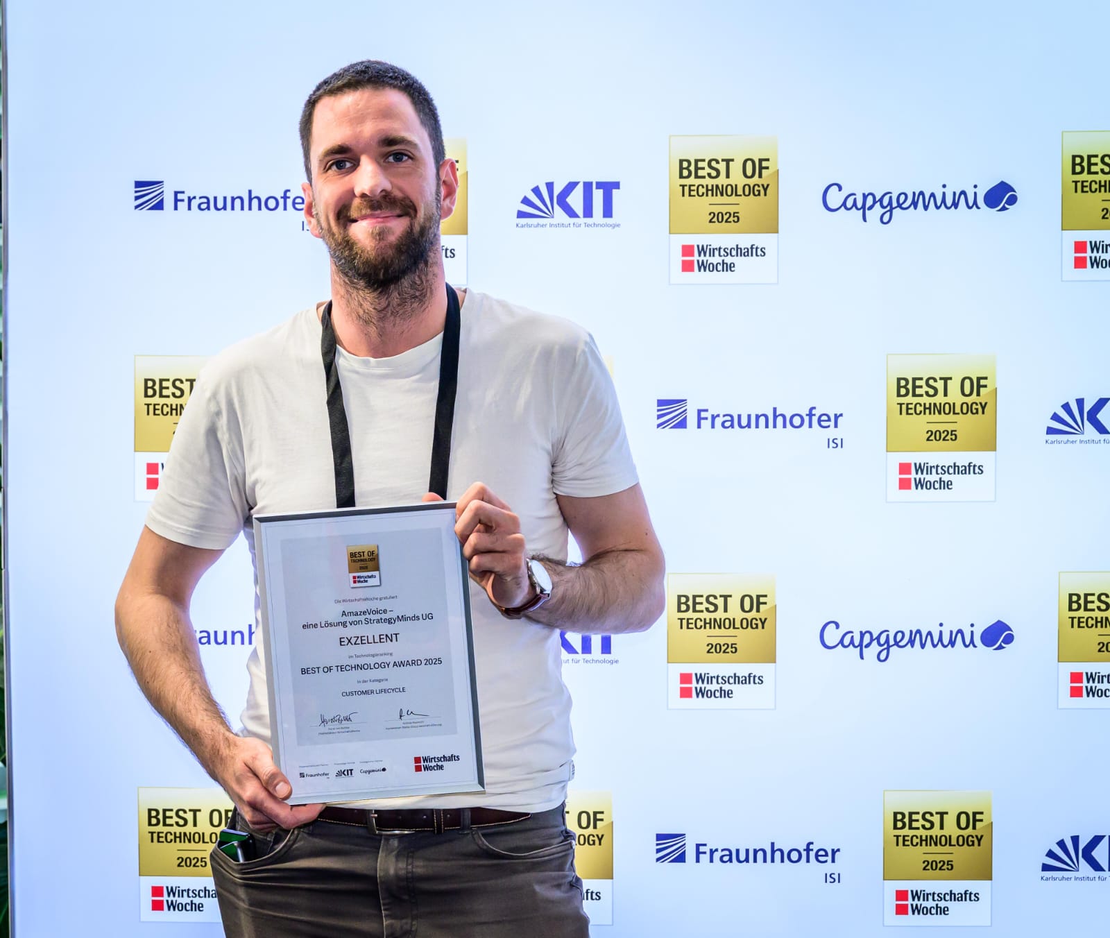 AmazeVoice unter den Top 5 beim Best of Technology Award 2025